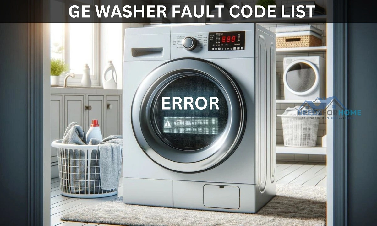 GE Washer Fault Code List